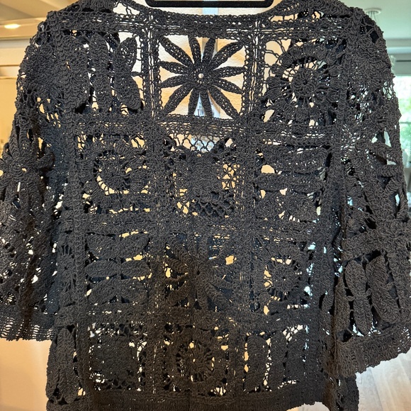 AZ BOHO CROCHET TOP S/M - Picture 3 of 3